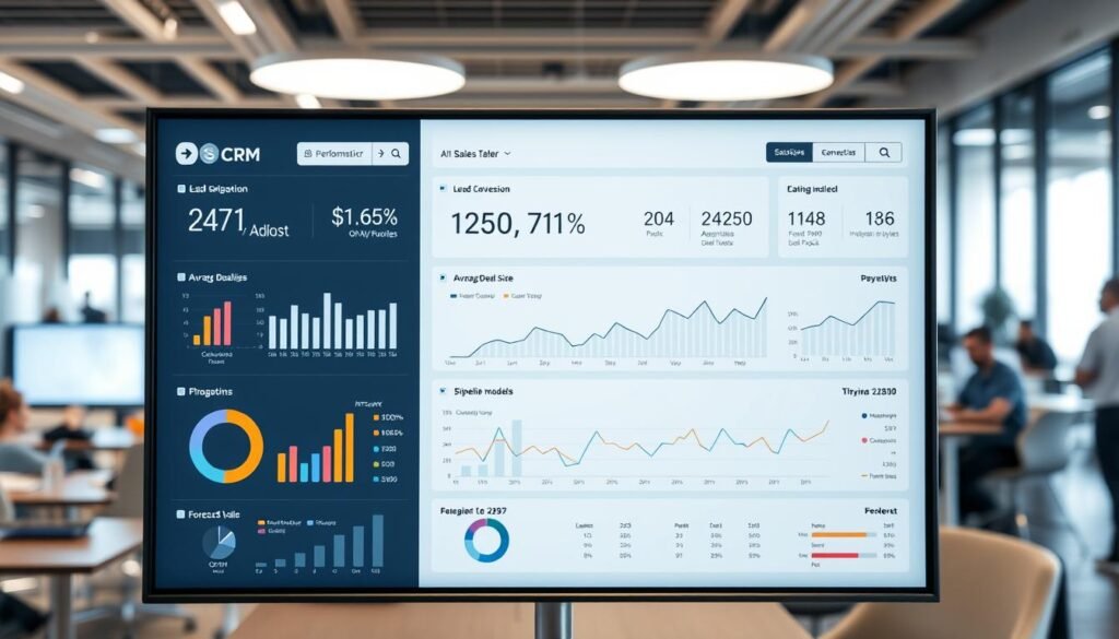 CRM analytics dashboard metrics