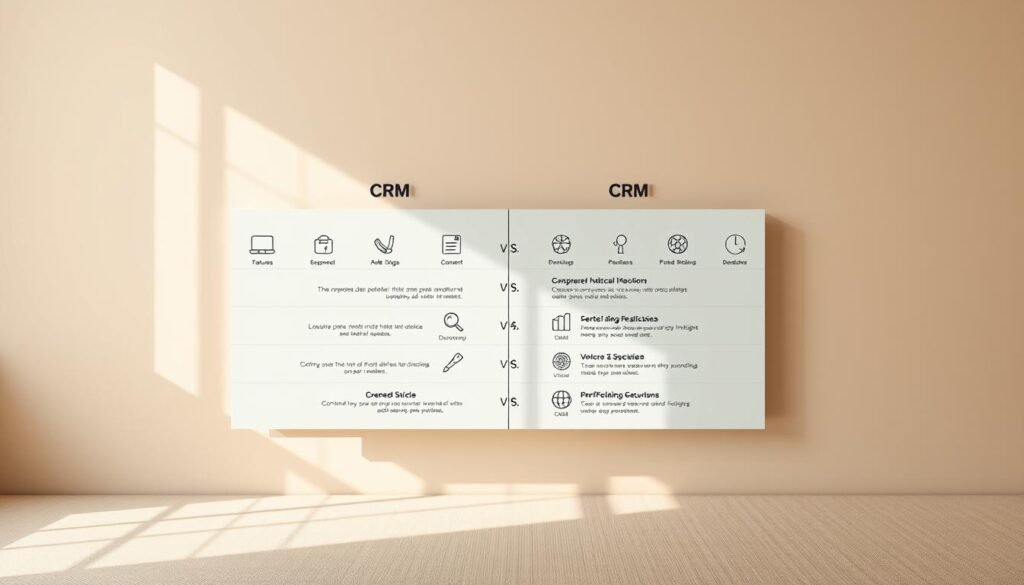 CRM features comparison CRM features comparison