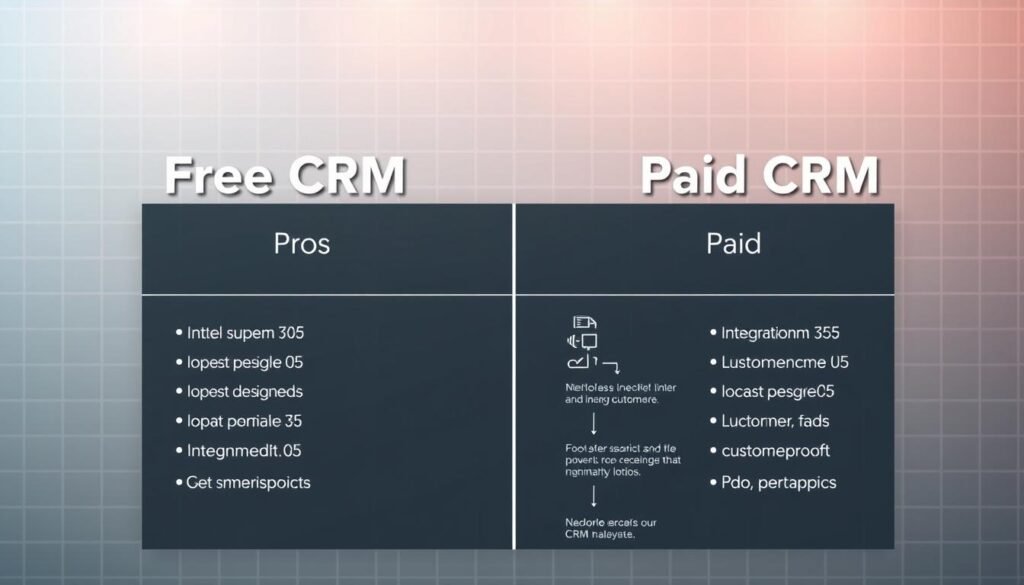 free vs paid CRM comparison